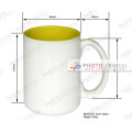 11oz Sublimación Taza interior del color Taza revestida de la prensa del calentador